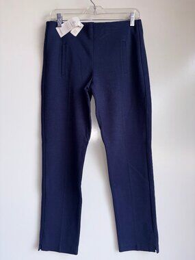 NWT CHICO'S Juliet Slim Leg Pants Size 00=US Size 2 Navy